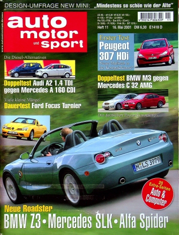 Deckblatt Auto Motor und Sport (11/2001)
